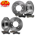 Bm98295257315 2500hd 3500hd 2wd 4wd 01 02 03 04 05 Yitamotor Front Rear Drilled Slotted Brake Rotors And 608631693082