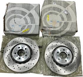 34112284810 Bmw 34112284809 Genuine Front Drilled Brake Discs 28.4mm