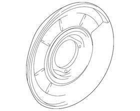 34211161532 Bmw New Genuine Protection Plate Right 1995-2003 Oe