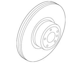 34216782607 Bmw New Genuine Brake Disc Ventilated 2011-2016 Oe