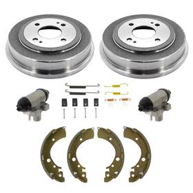 143642 Bold Auto Parts Rear Brake Drums Shoes Wheel Cylinders Hardware Kit For 96-00 Honda Civic