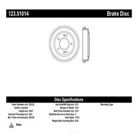 123.51014 Brake Drum Centric