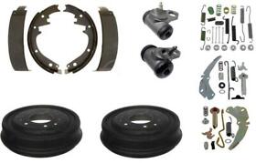 B2808106b Brake Shoe Drums Cylinders Hardware Chevy 1/2 Ton Truck 1964-1970 Rear 11 X 2