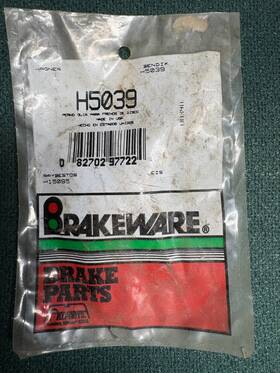 H5039 Brakeware Duralast Brake Caliper Bolt/guide Pin Kit Toyota Subaru Buick