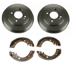 Bbhn-56631-30-1534777 Brembo Rear Drums And Shoes Brake Kit For Honda Civic Lx Dx Si Gx Ex Hx 01-05