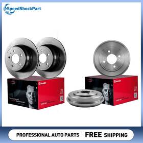 Sspt250626066425 Brembo Front And Rear Disc Brake Rotors Drum For 2009-2019 Toyota Corolla
