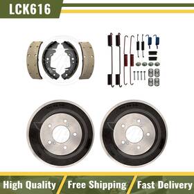 Carszfz20250814-1056 Carcraze 8 Rear Brake Drums And Shoes Hardware Spring Kit Fits 2004-2007 Dodge Caravan