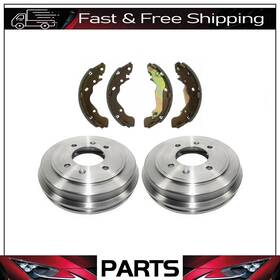 110.07151 Centric Dura Go New Lb Rear Brake Drums And Shoes For Hyundai Elantra 2002 2003 2004 2005 2006