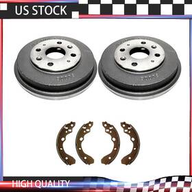 Carpshop20221122p2434 Centric Durago Fits 1999-2001 Mazda Protege High Performance Rear Kit Brake Drums And Shoes