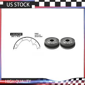 Best20260121shop00309 Centric Parts Rear 3x Cedu Brake Shoes Drums Fits 78-1980 Chevrolet K10 High Performance Wt