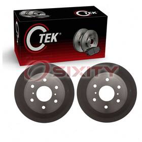 C770 Centric Parts Ctek 28-66 2 Pc Rear Brake Drums For 2009-2013 Gmc Sierra 1500 Braking Stopping Th