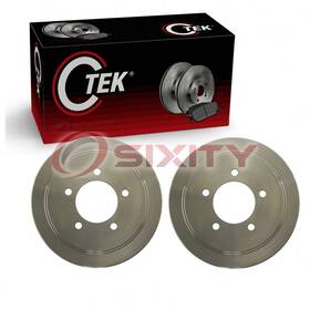 Centric Parts Ctek Sx-pe9v 2 Pc Rear Brake Drums For 2008-2017 Jeep Patriot Braking Stopping Dx