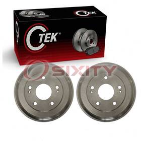 Sx-ymp6 Centric Parts Ctek 2 Pc Rear Brake Drums For 2006-2015 Honda Civic Braking Stopping Ku