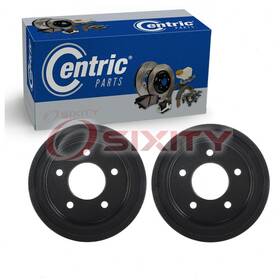 C172 Centric Parts Premium 47-42 2 Pc Rear Brake Drums For 1986-2000 Ford E-150 Econoline Club Wagon Sz