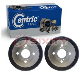 Centric Parts Premium C420 5-30 2 Pc Rear Brake Drums For 1993-1997 Geo Prizm Braking Stopping Wheel Vp