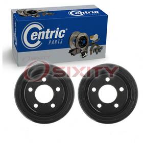 C439 Centric Parts Premium 45-40 2 Pc Rear Brake Drums For 1990-2001 Jeep Cherokee Braking Stopping Ue