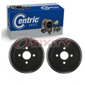 C586 Centric Parts Premium 57-34 2 Pc Rear Brake Drums For 2003-2007 Saturn Ion Braking Stopping Zz