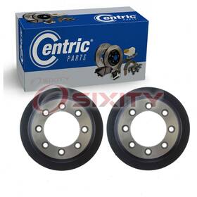 C725 Centric Parts Premium 56-65 2 Pc Rear Brake Drums For 1987-1991 Ford E-350 Econoline Braking Kk