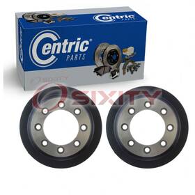 Sx-7kzy Centric Parts Premium 2 Pc Rear Brake Drums For 1987-1991 Ford E-250 Econoline Club Wagon Ry