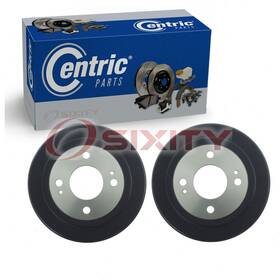 Sx-7s7r Centric Parts Premium 2 Pc Rear Brake Drums For 1992-2000 Honda Civic Braking Stopping Oj