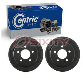 Sx-rbb8 Centric Parts Premium 2 Pc Rear Brake Drums For 1991-1994 Mazda Navajo Braking Stopping St