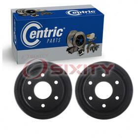 Sx-9c9m Centric Parts 2 Pc Rear Brake Drums For 1992-1997 Gmc Yukon Braking Stopping Wheel Xr