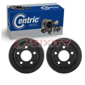 Sx-sge5 Centric Parts 2 Pc Rear Brake Drums For 1990-2006 Jeep Wrangler Braking Stopping Ea