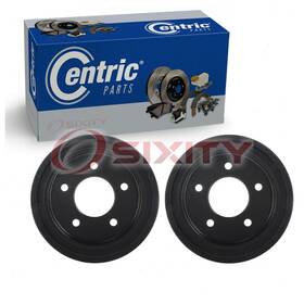 Sx-vam7 Centric Parts 2 Pc Rear Brake Drums For 1986-1996 Ford F-150 Braking Stopping Al