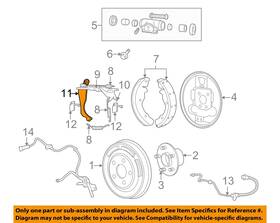 5191303aa Chrysler Oem 09-17 Compass Rear Suspension Brake Components-lever