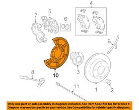 68013766aa Chrysler Oem 07-09 Sprinter 2500 Brake Components-backing Plate
