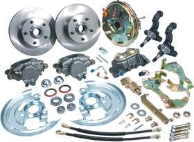 Bk2032 Classic Performance Products - Cpp 1967-74 Front Disc Brake Conversion Set With 9 Inch Booster Plain Rotors And Rubber