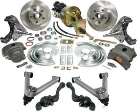 Mn5002 Classic Performance Products - Cpp 1963-74 Mopar A-body Front Power Disc Brake Conversion Set With Tubular Upper