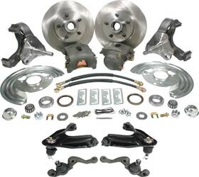 Mn5004 Classic Performance Products - Cpp 1963-74 Mopar A-body Front Drum To Disc Brake Conversion Set With Steel Upper