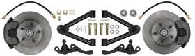 Mn5005b Classic Performance Products - Cpp 1963-74 Mopar A-body Front Drum To Disc Brake Conversion Set With Tubular Upper