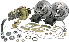 Tf500096 Classic Performance Products - Cpp 1955-57 Chevrolet Stock Height 11 Inch Drilled Rotors / 1 Piston Calipers Front Disc