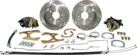 Tf500180 Classic Performance Products - Cpp 1955-57 Chevrolet 11 Inch Drilled Rotors/single Piston Caliperswwith Parking Brake