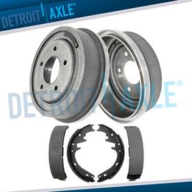 4pr472022 Detroit Axle Rear Drums Brake Shoes Kit For Ford F-150 Bronco E-150 Econoline Club Wagon