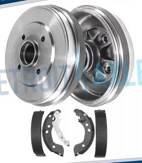 4pr53779 Detroit Axle 2012-19 Rear Brake Drums Shoes Kit Nissan Versa Note Micra 6801dgs