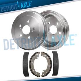 4pr64061 Detroit Axle 4pc Rear Brake Drums And Shoes Kit For 2002 - 2008 Toyota Corolla