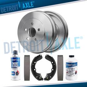 6pr472025 Detroit Axle Rear Brake Drums And Shoes Kit Fit For 2001 - 2005 Dodge Stratus Coupe 2 Door