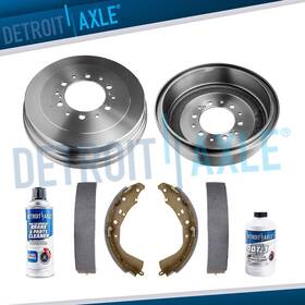 784849 Detroit Axle Rear Drums And Brake Shoes Set For Toyota 4runner Tacoma Tundra 6 Lug Wheels
