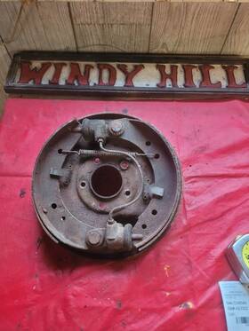 544.ch8549 Dodge Truck 48 49 50 51 52 B Series 1/2 Ton Drivers Rear Brake Backing Plate