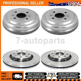 7ats241223015132 Durago Front Rear Brake Drum Disc Rotor For 2004-2018 Chevrolet Aveo