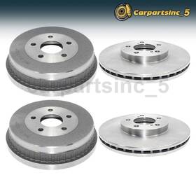 Durago Carinc260512583424 Brake Drum Rotor Front Rear Fits Ford Taurus Mercury Sable