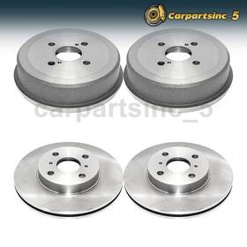 Durago Carinc260513235794 Brake Drum Rotor Front Rear Fits Chevrolet Prizm Toyota Corolla Geo