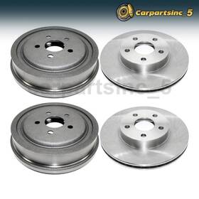 Durago Carinc260513351160 Brake Drum Rotor Front Rear Fits Chevrolet Cavalier Pontiac Sunfire