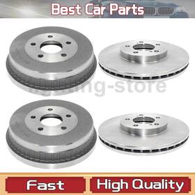 Lste250505111458 Durago 4 Front Rear Brake Drum Disc Rotor Fits Ford Taurus 3.0l