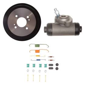 Bndl-920861 Dynamic Friction Company For Nissan Kicks 2018-2020 Dfc 3-pc True Balanced Brake Drum Kit