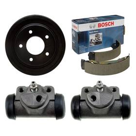 Bndl-926473 Dynamic Friction Company For Ford E-150 Econoline 1986 Dfc 4-pc True Balanced Brake Drum Kit
