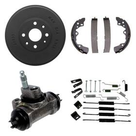 Bndl-930729 Dynamic Friction Company For Ford Escort 1997-2003 Dfc 4-pc True Balanced Brake Drum Kit